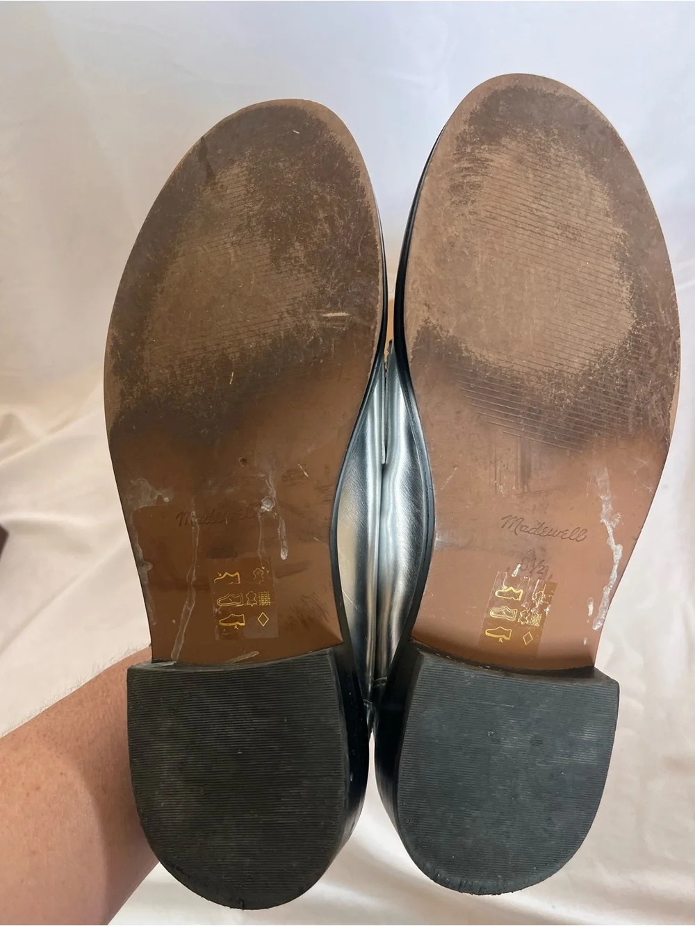 Madewell Silver Loafers